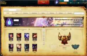 Conta League of Legends Gold,40 Skins, 65 campeões LOL
