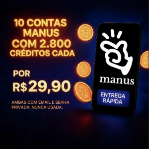 10 Contas Manus IA por Apenas R$ 29,90! - Assinaturas e Premium