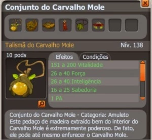 Conjunto Carvalho Mole Dofus (HELIOBOROS)