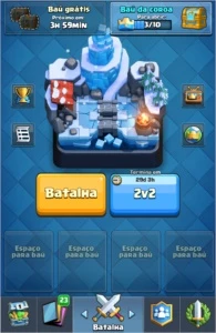 Clash Royale Arena 8 com uma lendária que é dragão infernal