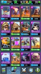 Clash Royale Arena 8 com uma lendária que é dragão infernal