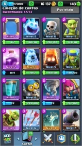 Clash Royale Arena 8 com uma lendária que é dragão infernal