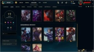 CONTA LOL DIAMANTE 4 - 40 CAMPEÕES 14 SKINS 9 CHAVES 2 GEMAS - League of Legends