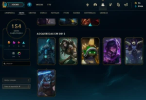 CONTA LOL D4 MMR MTO BOM E SKINS RARAS - League of Legends