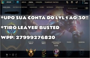 conta lol lv 10 - League of Legends