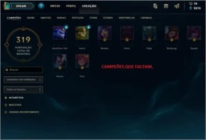 CONTA LEAGUE OF LEGENDS COM BORDA PLATINA E MUITAS SKINS LOL