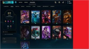 CONTA LEAGUE OF LEGENDS COM BORDA PLATINA E MUITAS SKINS LOL