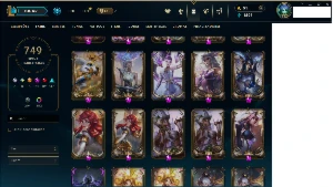 Conta Lol Com 749 Skins E Skin No Valorant - League of Legends