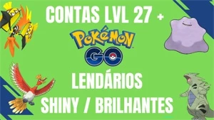 CONTA POKEMON GO + LENDÁRIOS + brilhantes / shiny - Pokémon