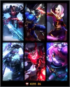 CONTA DE LOL UNRANKED+29 CAMPEÕES+6 SKINS - League of Legends