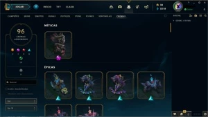CONTA LEAGUE OF LEGENDS, UNRANKED, 488 SKINS. LOL