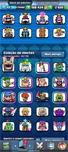 Conta nível 43 com campeões - Clash Royale