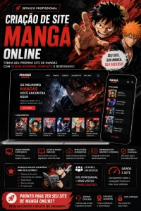 Criação De Site Mangá - Sites, Lojas e Sistemas Prontos Sites e Scripts