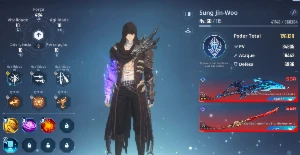 V>Conta Solo Leveling: Arise+ 718 Tiros+ 70K Núcleos Mágicos - Outros
