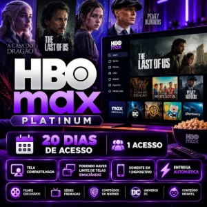 Hbomax Platinum + Brinde 🎁 | 20 Dias | Tela Compartilhada - Assinaturas e Premium