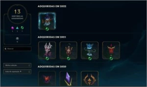 Conta do lol com 125 skins 2 ultimate - League of Legends
