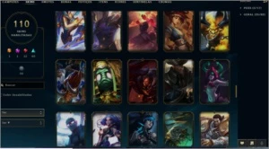 Conta Lol, 110 skins, 149 champs, Ex-Gold 2 - League of Legends