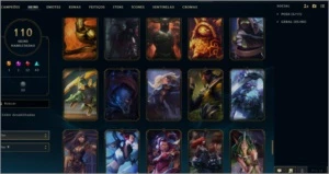 Conta Lol, 110 skins, 149 champs, Ex-Gold 2 - League of Legends