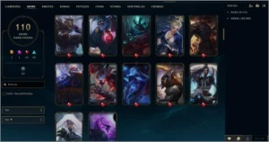 Conta Lol, 110 skins, 149 champs, Ex-Gold 2 - League of Legends