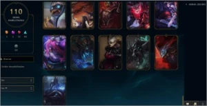 Conta Lol, 110 skins, 149 champs, Ex-Gold 2 - League of Legends