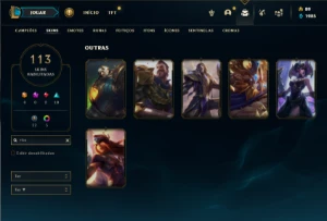 Unranked com TODOS os champs e 113 Skins ( MAIN ADC ) - League of Legends LOL