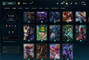 Unranked com TODOS os champs e 113 Skins ( MAIN ADC ) - League of Legends LOL