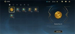 WILD RIFT 70 SKINS; 8 LENDÁRIAS; 245 WC; TODOS OS PASSES - League of Legends: Wild Rift LOL WR