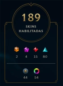 CONTA LOL 🌟 PRATA MD10 🌟 189 SKINS 🌟 TODOS CAMPEOES - League of Legends