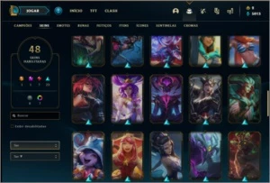 Conta prata 2 com 48 skins e 97 champs - League of Legends LOL