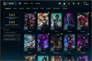 Conta prata 2 com 48 skins e 97 champs - League of Legends LOL