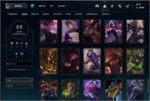 Conta prata 2 com 48 skins e 97 champs - League of Legends LOL
