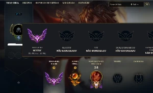 Conta Mestre 16Pdl 68% De Win Rate 44,9K Full Acesso - Email - League of Legends LOL