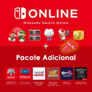 Assinatura Nintendo Switch Online Pacote Adicional 12 Meses