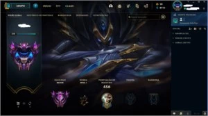 CONTA MESTRE COM 419 SKINS - League of Legends LOL