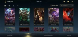 CONTA LOL WILD RIFT - PLATINA I - 5 SKINS - League of Legends: Wild Rift LOL WR