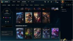 Conta Platina 4 Season 9 (MMR muito bom) MD10 não completa - League of Legends LOL