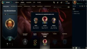 Conta Platina 4 Season 9 (MMR muito bom) MD10 não completa - League of Legends LOL