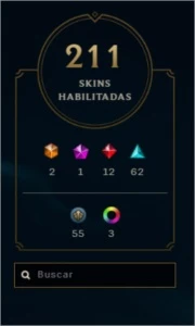 Conta lol 211 skins e todos os CAMPEÕES. Unranked - League of Legends