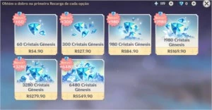 Conta genshin - Xiao + Albedo + Ayaka + Venti + Diluc + Mona - Genshin Impact