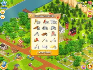 Farm nível 23 com 3.000 itens de terra - Hay Day