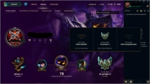 Conta Platina V - League of Legends LOL