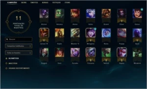 Conta Prata 1 - 21 Champ - 1 Skin - League of Legends LOL