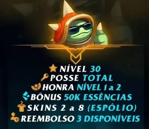 Conta Lol Smurf Unranked Até 80.000 De Essência Azul - League of Legends