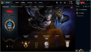 CONTA LEAGUE OF LEGENDS LV121 COM 998 SKINS INCLUINDO PAX TF LOL
