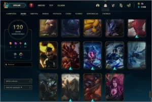 CONTA DE LOL - LVL 276 - 120 SKINS - League of Legends