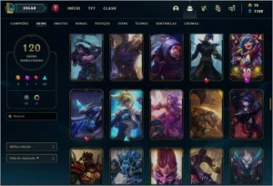 CONTA DE LOL - LVL 276 - 120 SKINS - League of Legends