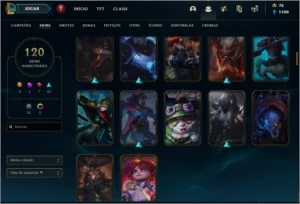 CONTA DE LOL - LVL 276 - 120 SKINS - League of Legends