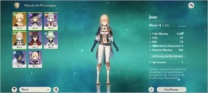 Ar7 Com Jean / Sucrose e Espada De Favonius 4☆ - Genshin Impact