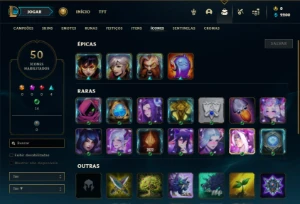 Conta bronze 1 com 31 Champs e 11 Skins + 1 Fragmento - League of Legends LOL