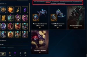 Conta diamante de Prestígio - League of Legends LOL